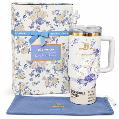 40oz Everblooming Rosettes Tumbler – New in Box, Reusable Drink Tumbler