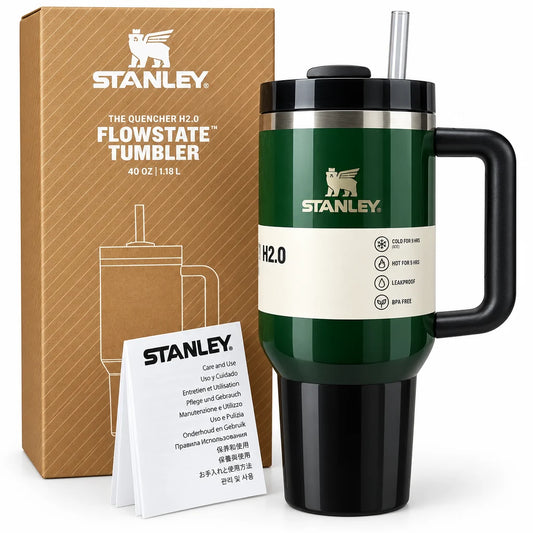 40oz H2.0 FlowState Quencher Cup – Wicked Elphaba Edition, Reusable Tumbler with Handle