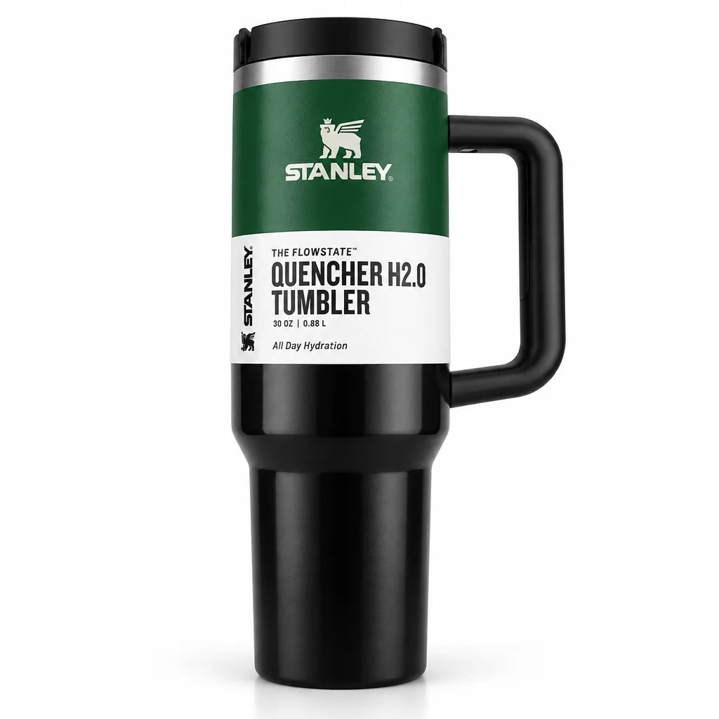 40oz H2.0 FlowState Quencher Cup – Wicked Elphaba Edition, Reusable Tumbler with Handle