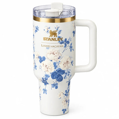 40oz Everblooming Rosettes Tumbler – New in Box, Reusable Drink Tumbler