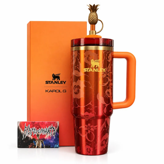 30oz H2.0 FlowState Quencher Tumbler – Karol G Edition, Insulated Reusable Tumbler with Handle