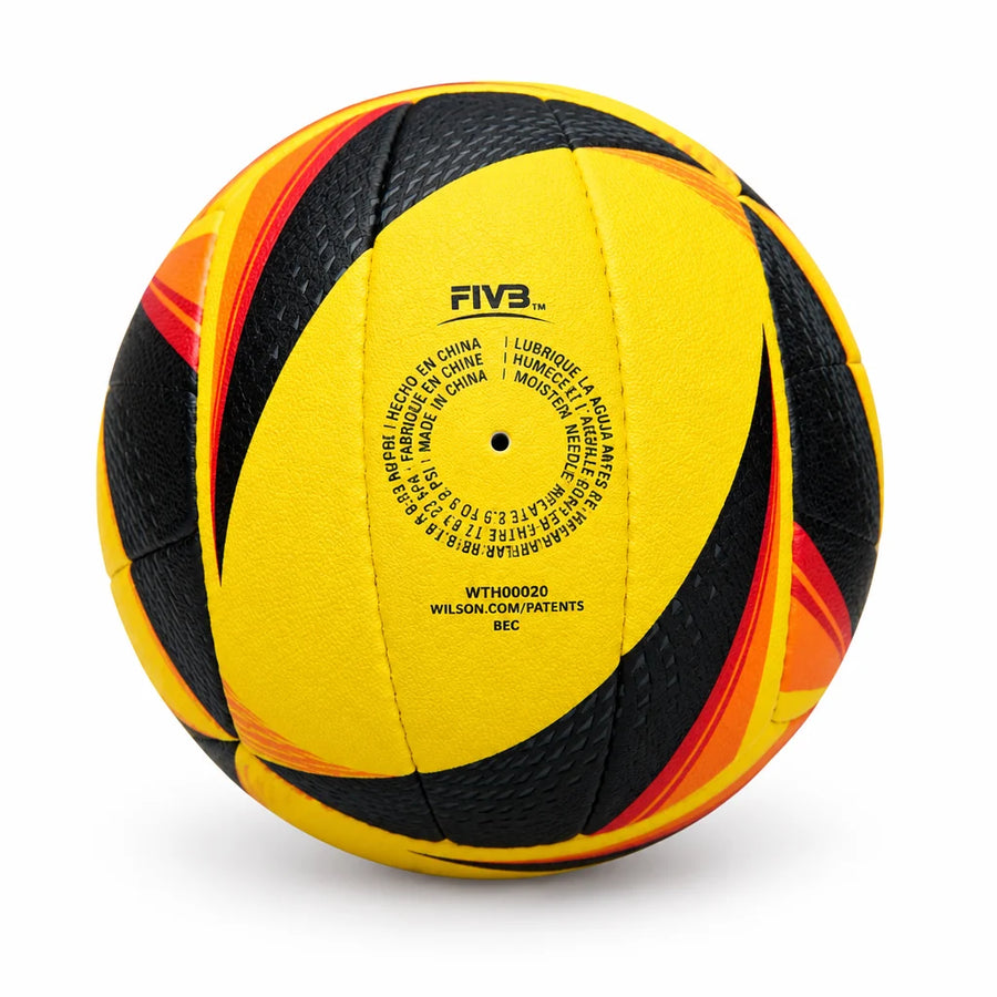 AVP OPTX Official Beach Volleyball Match Game Ball – Black/Yellow